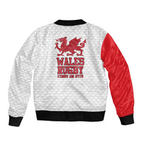 Wales Rugby Red Dragon Bomber Jacket Cymru Am Byth - Wonder Print Shop