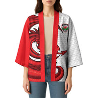 Wales Rugby Red Dragon Kimono Cymru Am Byth - Wonder Print Shop