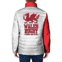 Wales Rugby Red Dragon Padded Jacket Cymru Am Byth - Wonder Print Shop