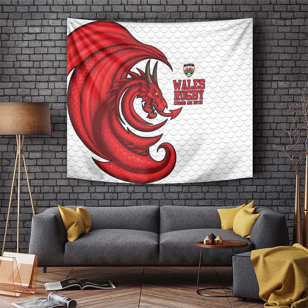 Wales Rugby Red Dragon Tapestry Cymru Am Byth - Wonder Print Shop