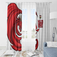 Wales Rugby Red Dragon Window Curtain Cymru Am Byth - Wonder Print Shop