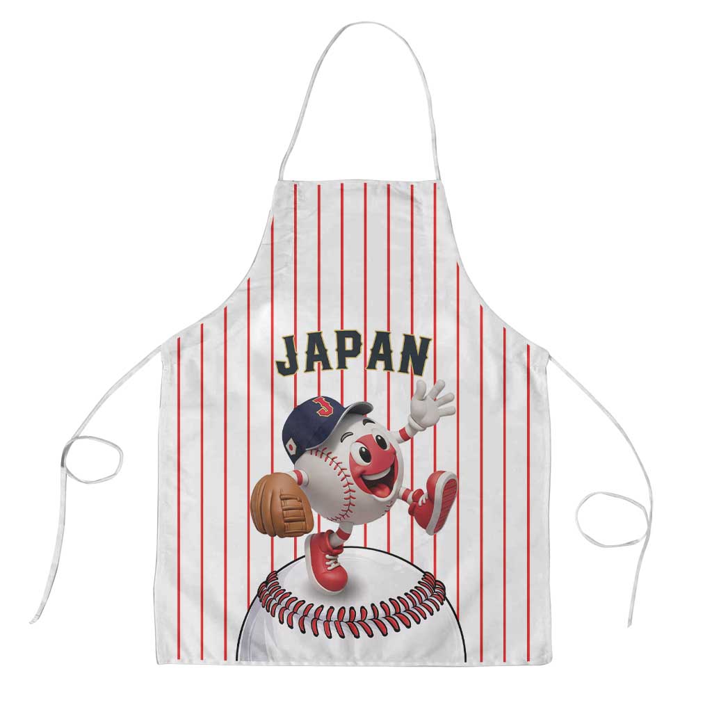 Japan Baseball Apron Japanese Flag Mascot Design