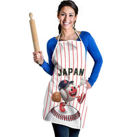 Japan Baseball Apron Japanese Flag Mascot Design