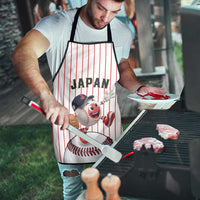 Japan Baseball Apron Japanese Flag Mascot Design
