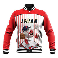 Japan Baseball Custom Baseball Jacket Japanese Flag Mascot Design