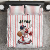 Japan Baseball Bedding Set Japanese Flag Mascot Design