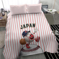 Japan Baseball Bedding Set Japanese Flag Mascot Design