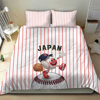 Japan Baseball Bedding Set Japanese Flag Mascot Design