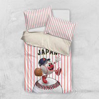 Japan Baseball Bedding Set Japanese Flag Mascot Design
