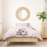 Japan Baseball Bedding Set Japanese Flag Mascot Design