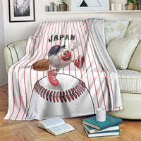 Japan Baseball Blanket Japanese Flag Mascot Design