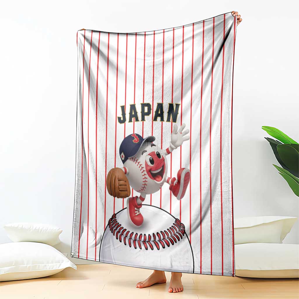 Japan Baseball Blanket Japanese Flag Mascot Design
