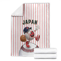 Japan Baseball Blanket Japanese Flag Mascot Design