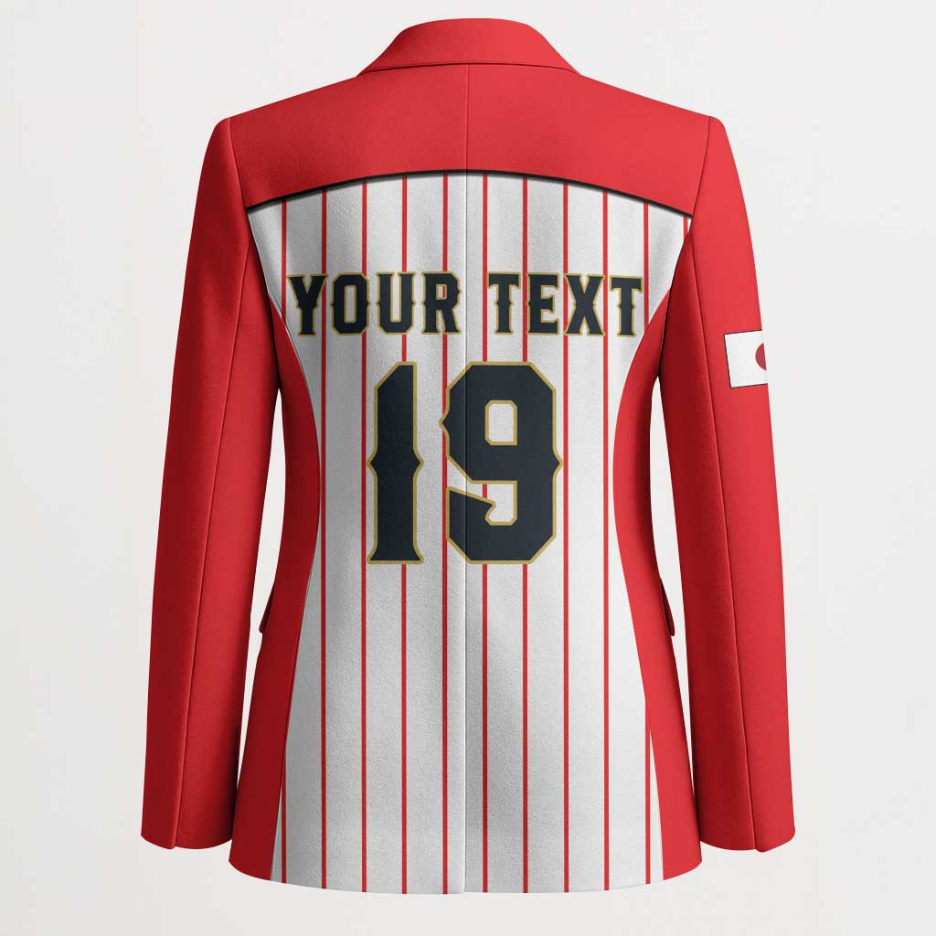 Japan Baseball Custom Blazer Japanese Flag Mascot Design