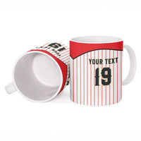 Japan Baseball Custom Ceramic Mug Japanese Flag Mascot Design