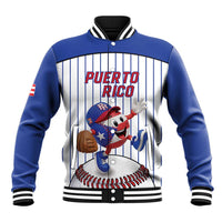 Puerto Rico Baseball Custom Baseball Jacket Puerto Rican Flag Mascot Design