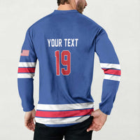 Custom USA Ice Hockey Button Sweatshirt Champions 2026