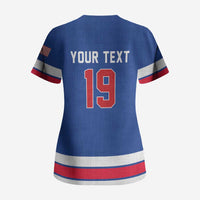 Custom USA Ice Hockey Scrub Top Champions 2026
