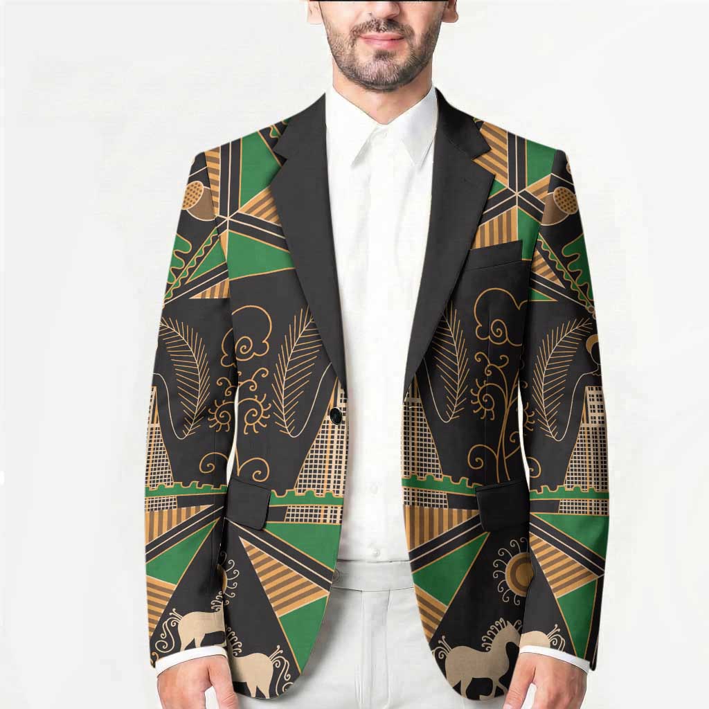 Ukraine Pysanky Pattern Blazer Berehynia Guardian Folk Art
