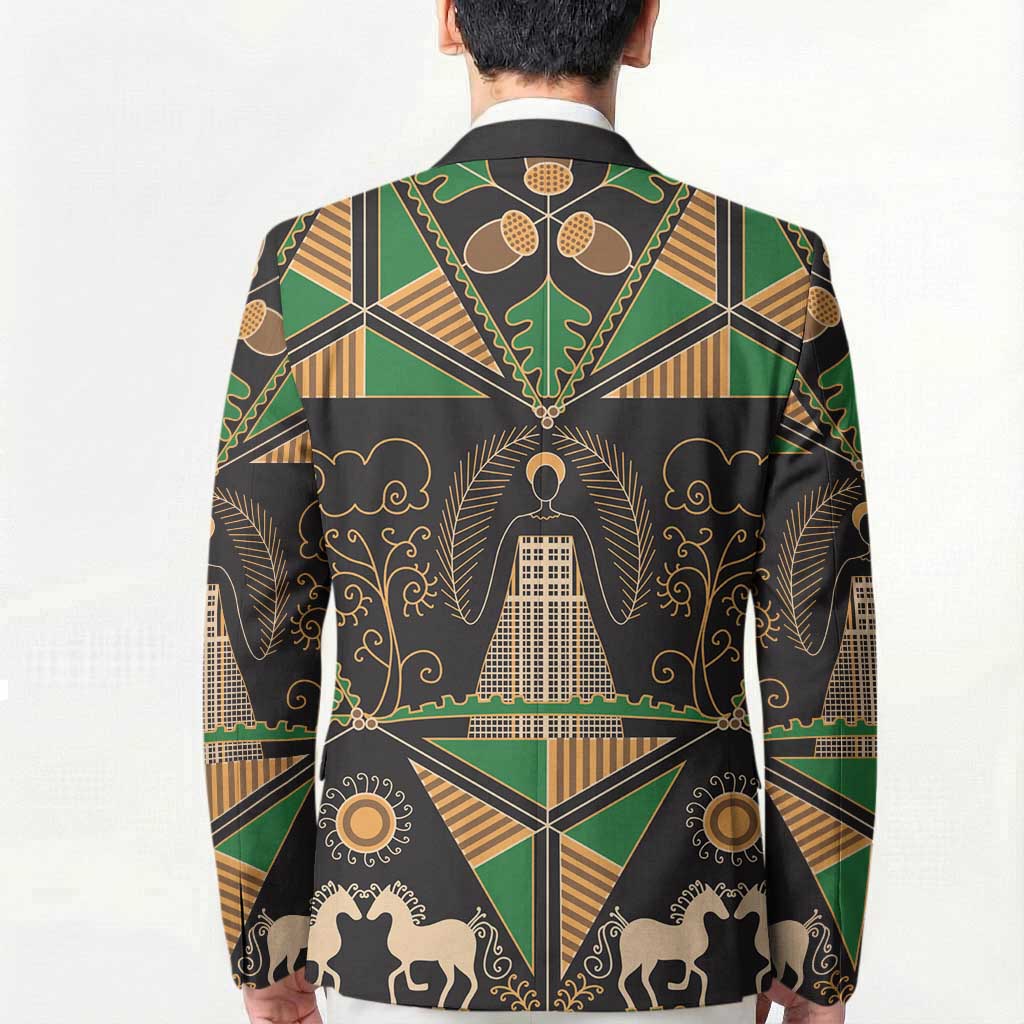 Ukraine Pysanky Pattern Blazer Berehynia Guardian Folk Art