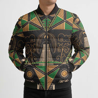 Ukraine Pysanky Pattern Bomber Puffer Jacket Berehynia Guardian Folk Art