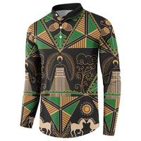 Ukraine Pysanky Pattern Button Sweatshirt Berehynia Guardian Folk Art