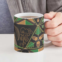 Ukraine Pysanky Pattern Ceramic Mug Berehynia Guardian Folk Art