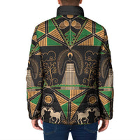 Ukraine Pysanky Pattern Padded Jacket Berehynia Guardian Folk Art
