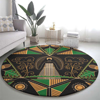 Ukraine Pysanky Pattern Round Carpet Berehynia Guardian Folk Art