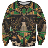 Ukraine Pysanky Pattern Sweatshirt Berehynia Guardian Folk Art