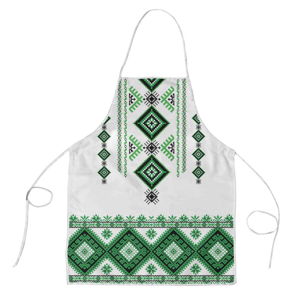 Ukraine Vyshyvanka Inspired Apron Ukrainian Traditional Folk Pattern