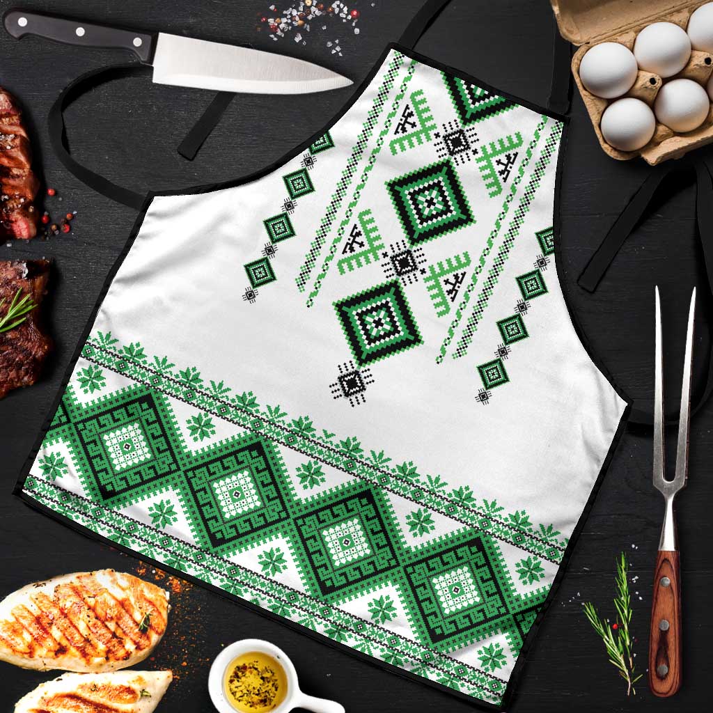 Ukraine Vyshyvanka Inspired Apron Ukrainian Traditional Folk Pattern