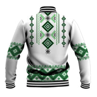Ukraine Vyshyvanka Inspired Baseball Jacket Ukrainian Traditional Folk Pattern