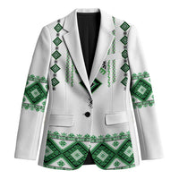 Ukraine Vyshyvanka Inspired Blazer Ukrainian Traditional Folk Pattern