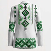Ukraine Vyshyvanka Inspired Blazer Ukrainian Traditional Folk Pattern
