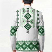 Ukraine Vyshyvanka Inspired Blazer Ukrainian Traditional Folk Pattern