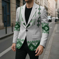 Ukraine Vyshyvanka Inspired Blazer Ukrainian Traditional Folk Pattern