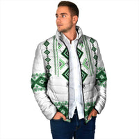 Ukraine Vyshyvanka Inspired Padded Jacket Ukrainian Traditional Folk Pattern
