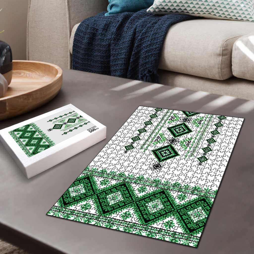 Ukraine Vyshyvanka Inspired Puzzle Ukrainian Traditional Folk Pattern