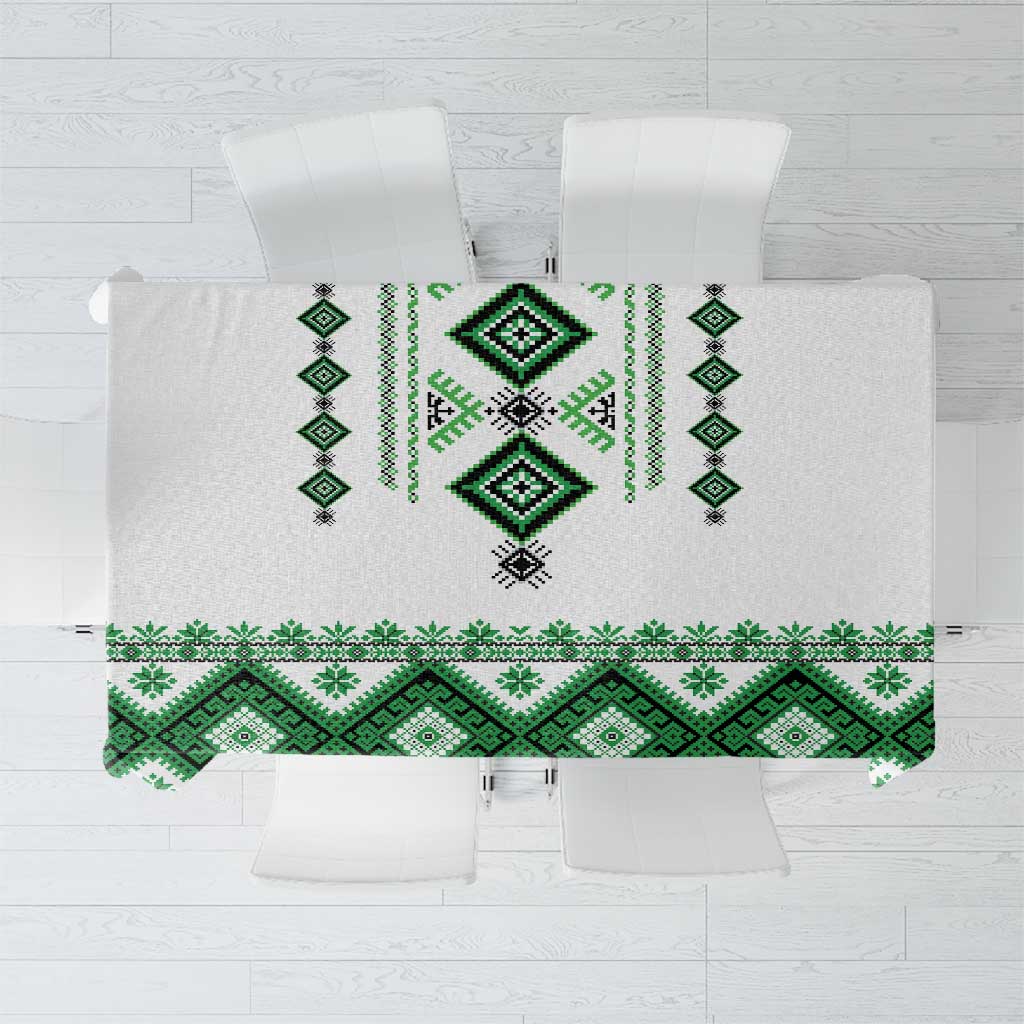 Ukraine Vyshyvanka Inspired Tablecloth Ukrainian Traditional Folk Pattern