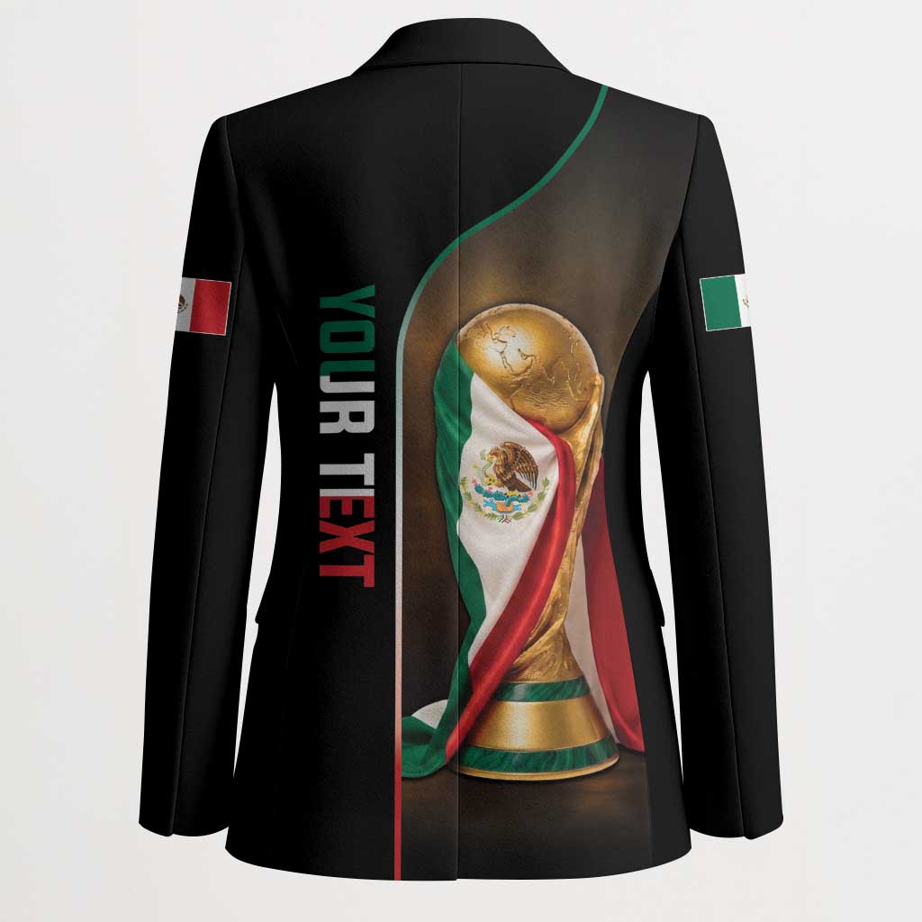 Personalized Mexico Football 2026 Blazer Trophy Flag Pride Art