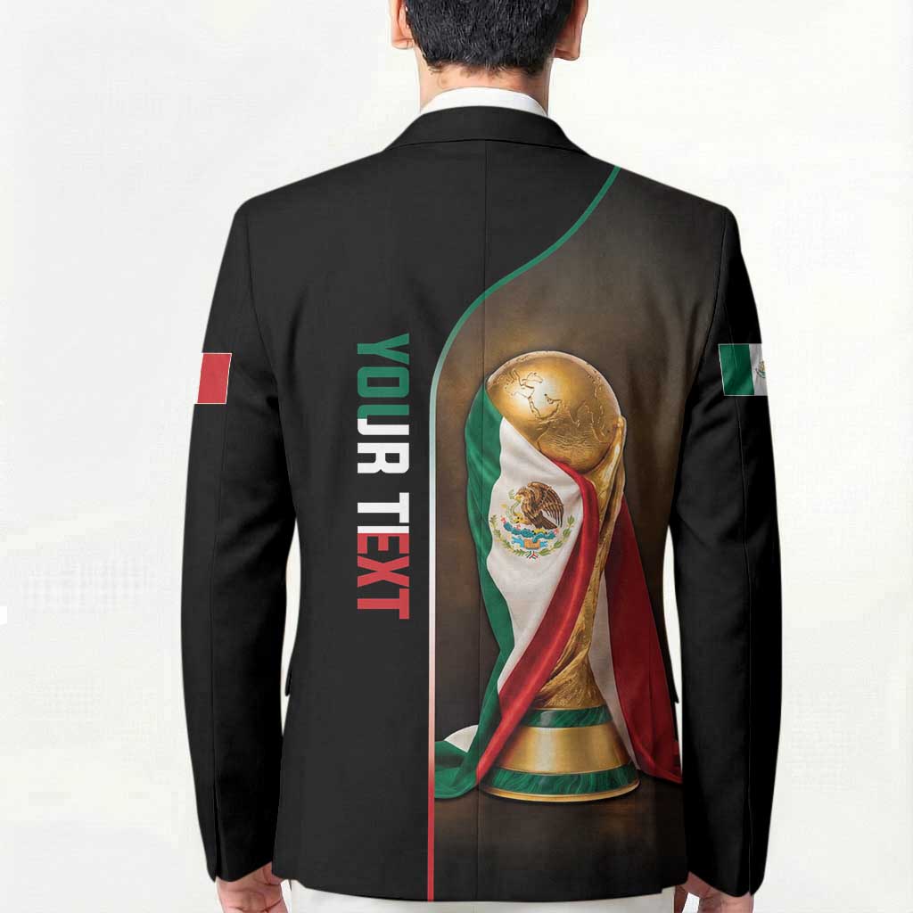 Personalized Mexico Football 2026 Blazer Trophy Flag Pride Art