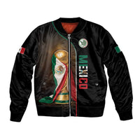 Personalized Mexico Football 2026 Bomber Jacket Trophy Flag Pride Art