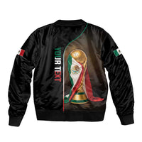 Personalized Mexico Football 2026 Bomber Jacket Trophy Flag Pride Art