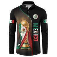 Personalized Mexico Football 2026 Button Sweatshirt Trophy Flag Pride Art