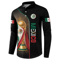 Personalized Mexico Football 2026 Button Sweatshirt Trophy Flag Pride Art