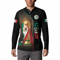 Personalized Mexico Football 2026 Button Sweatshirt Trophy Flag Pride Art