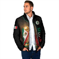 Personalized Mexico Football 2026 Padded Jacket Trophy Flag Pride Art