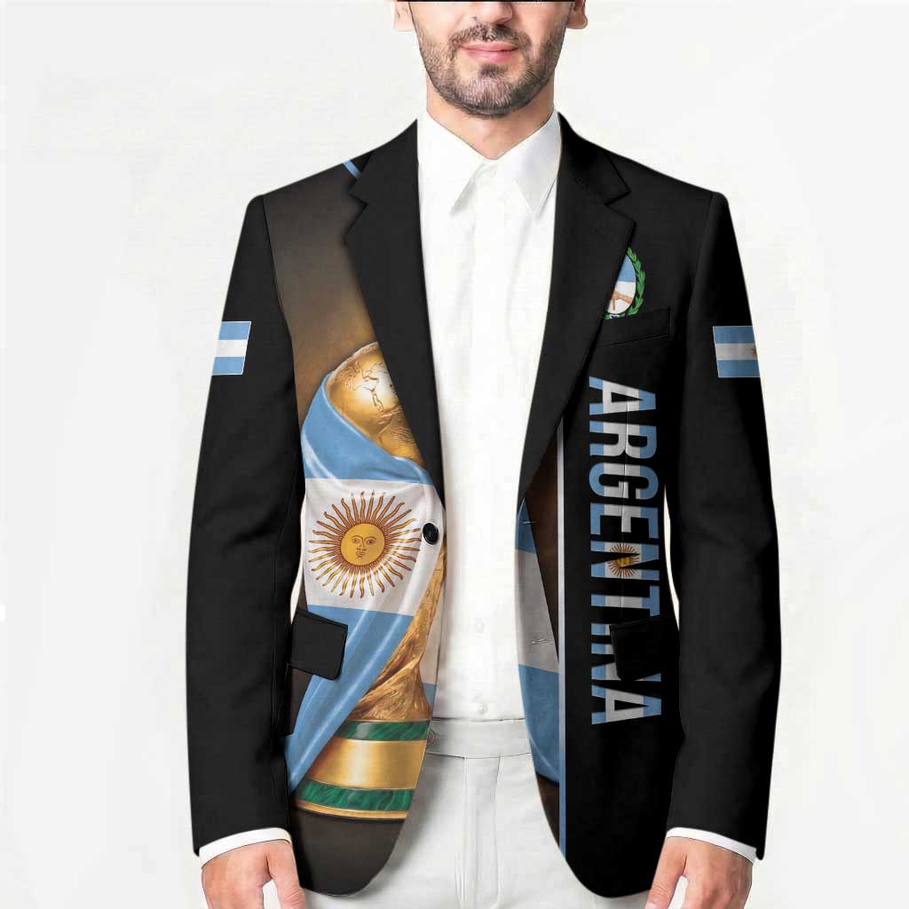 Personalized Argentina Football 2026 Blazer Trophy Flag Pride Art