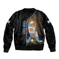Personalized Argentina Football 2026 Bomber Jacket Trophy Flag Pride Art